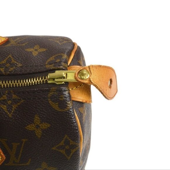 Authentic LOUIS VUITTON SPEEDY 25 HAND BAG PURSE MONOGRAM CANVAS - Picture 7 of 14